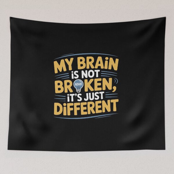 Item preview, my brain is not broken it is just different  designed and sold by jkrphoto.