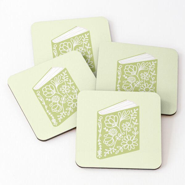 Item preview, green floral book designed and sold by winterpumpkin.