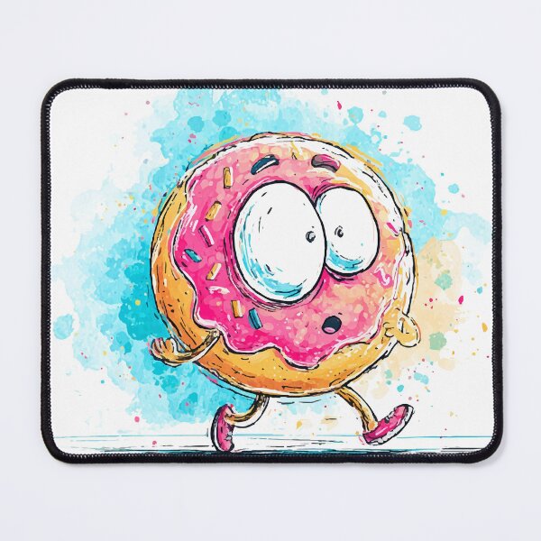 Item preview, Cute Running Donut Cartoon Character designed and sold by Moss and Moon Studio.