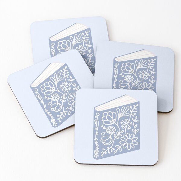 Item preview, blue floral book designed and sold by winterpumpkin.