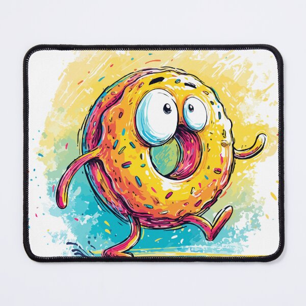 Item preview, Cute Running Donut Cartoon Character designed and sold by Moss and Moon Studio.