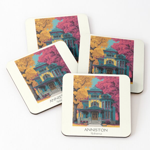 Item preview, Anniston Alabama Victorian Home Art Print designed and sold by TuncGK.