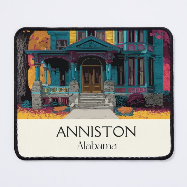 Item preview, Anniston Alabama Victorian Home Art Print designed and sold by TuncGK.