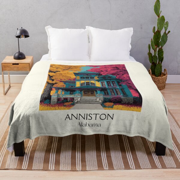 Item preview, Anniston Alabama Victorian Home Art Print designed and sold by TuncGK.