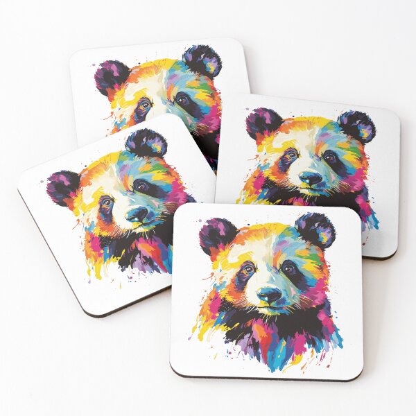 Item preview, Colorful Panda – Origami-Style Animal Art | Paint Splash Wildlife Design T-Shirt designed and sold by OrigAnimal.