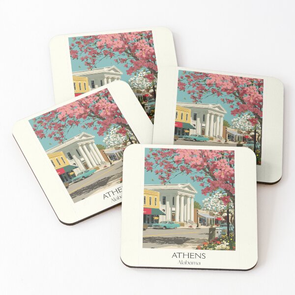Item preview, Athens Alabama Historic Square Art Print designed and sold by TuncGK.