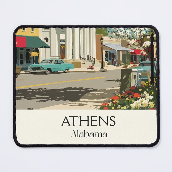 Item preview, Athens Alabama Historic Square Art Print designed and sold by TuncGK.