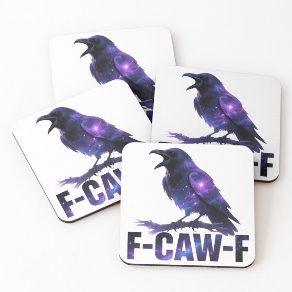 Item preview, F-Caw-F Crow Black Feathered Wild Smart Sharp designed and sold by SkeletonsDanger.
