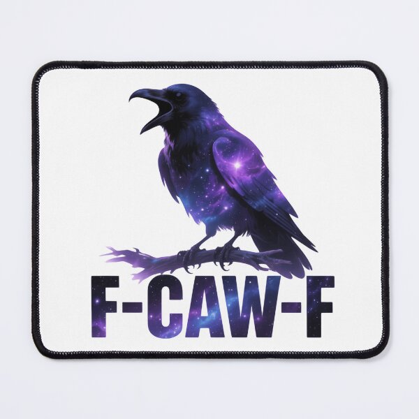 Item preview, F-Caw-F Cuervo Negro Emplumado Salvaje Inteligente Afilado designed and sold by SkeletonsDanger.