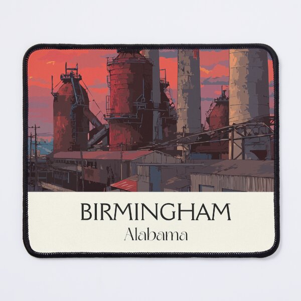 Item preview, Birmingham Alabama Industrial Sunset Art Print designed and sold by TuncGK.