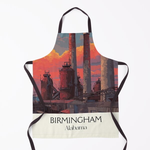 Item preview, Birmingham Alabama Industrial Sunset Art Print designed and sold by TuncGK.