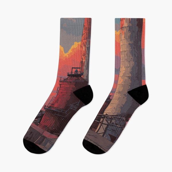 Item preview, Birmingham Alabama Industrial Sunset Art Print designed and sold by TuncGK.