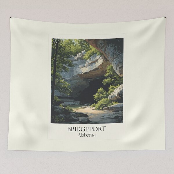 Item preview, Bridgeport Alabama Cave Entrance Art Print designed and sold by TuncGK.