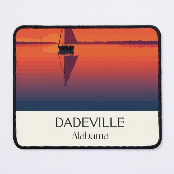 Item preview, Dadeville Alabama Lake Sunset Sailboat Art Print designed and sold by TuncGK.