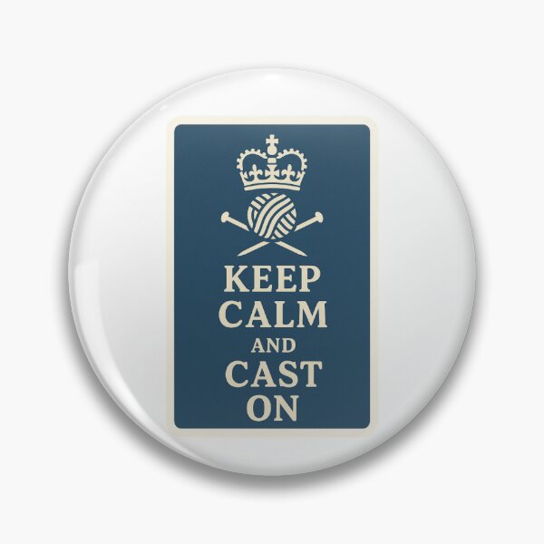 Item preview, Keep calm and cast on designed and sold by SeeGraceStitch.
