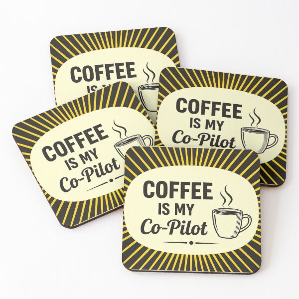 Artikelvorschau, Lustiger Slogan „Kaffee ist mein Co-Pilot“ entworfen und verkauft von xArchGoDx.