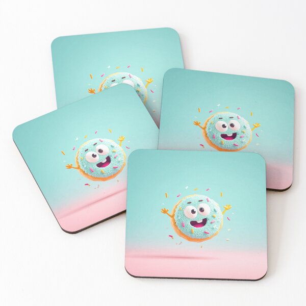 Item preview, Cute Running Donut Cartoon Character designed and sold by Moss and Moon Studio.