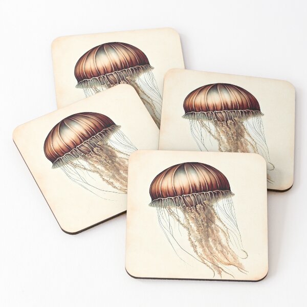 Item preview, Vintage Jellyfish Biological Illustration Print designed and sold by LanaGustavsson.