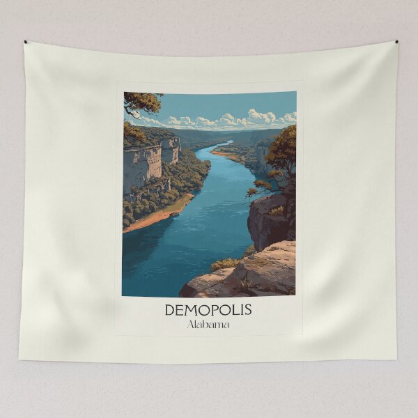 Item preview, Demopolis Alabama River Bluff Art Print designed and sold by TuncGK.