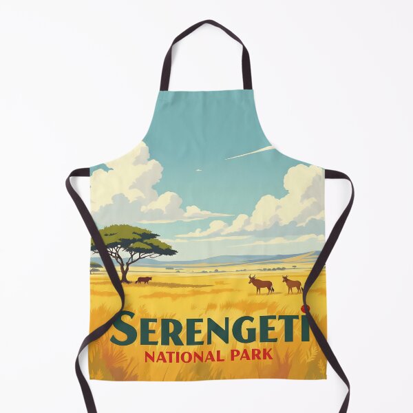 Item preview, Serengeti National Park: Vintage-Style Painterly Travel Poster designed and sold by LSVart.