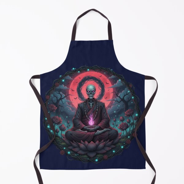 Item preview, Skeleton Monk Meditation - Halloween Special designed and sold by Zen Mosaic.