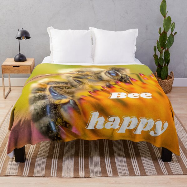 Item preview, Bee Happy – nature photo full of joie de vivre and lightness designed and sold by Katja LebenFreude.