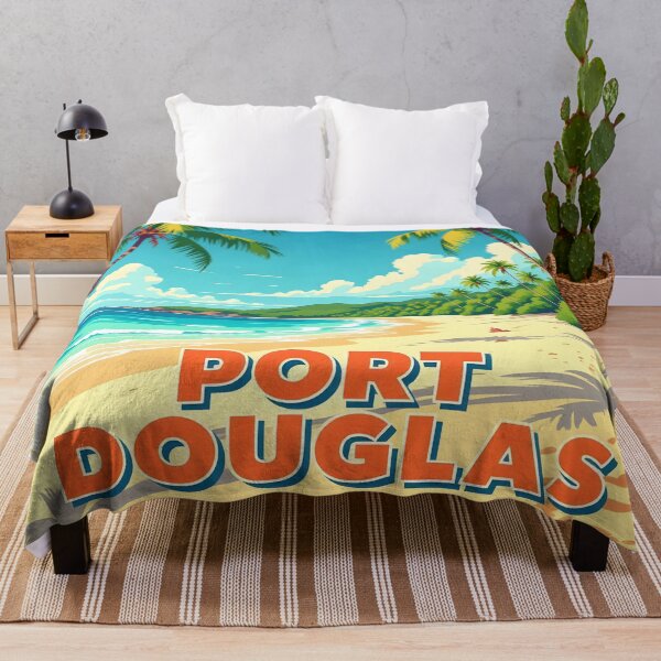 Artikelvorschau, Port Douglas: Malerisches Reiseposter im Vintage-Stil entworfen und verkauft von LSVart.