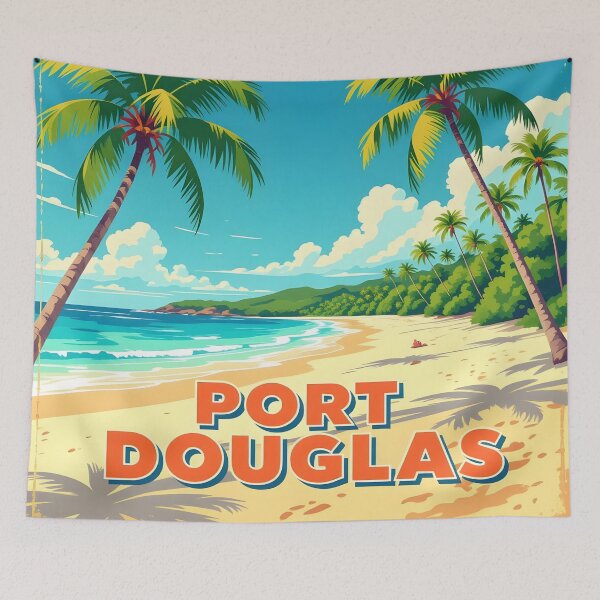 Item preview, Port Douglas: Vintage-Style Painterly Travel Poster designed and sold by LSVart.