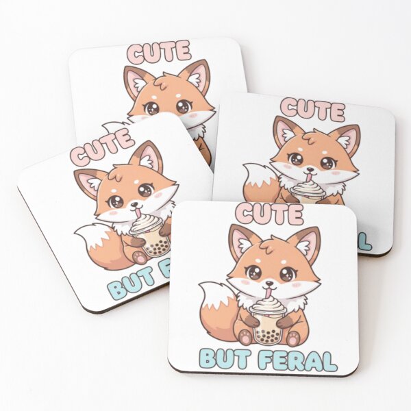 Item preview, Cute But Feral Teacher Fox – Funny Kawaii Teacher Life Design | Adorable Animal Teacher Gift designed and sold by ArtiVibeAura.