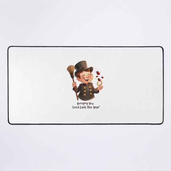 Item preview, Lucky chimney sweep with ladybugs and horseshoe designed and sold by StormArte.