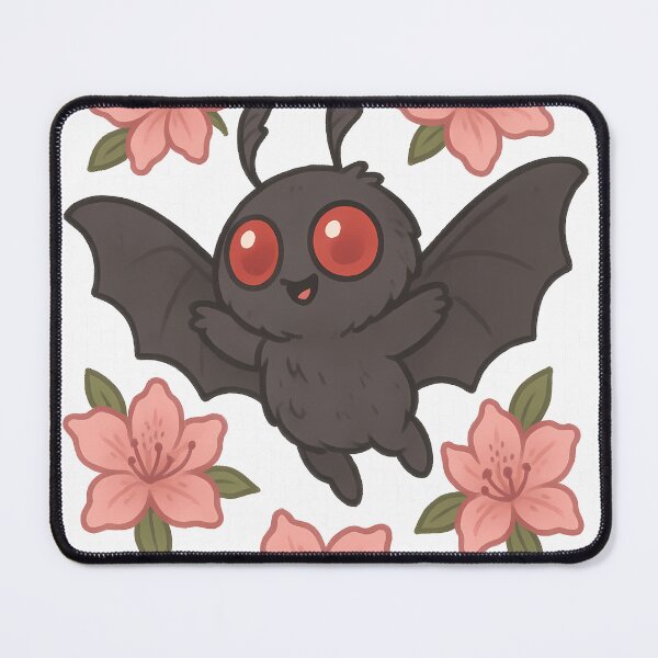 Item preview, Spooky Cute Mothman with Azalea Blossoms designed and sold by designsbyhw.