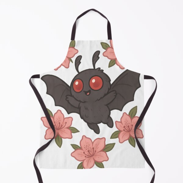 Item preview, Spooky Cute Mothman with Azalea Blossoms designed and sold by designsbyhw.