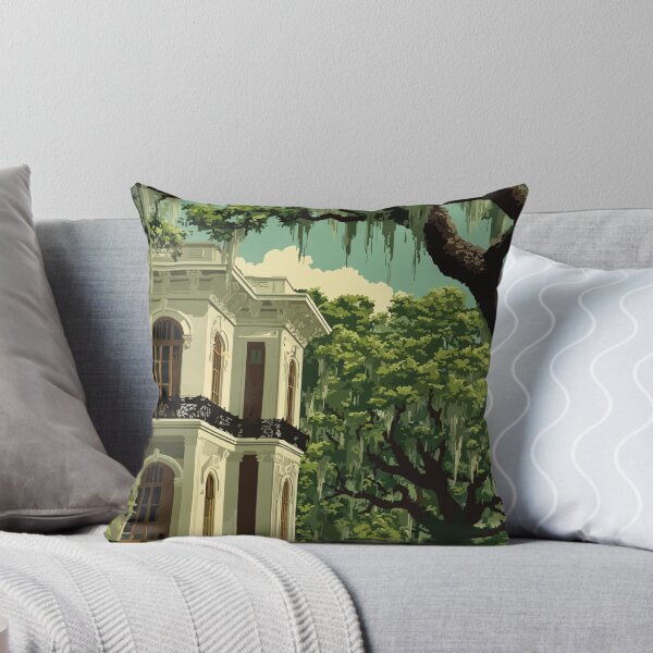 Item preview, Eufaula Alabama Antebellum Home Art Print designed and sold by TuncGK.