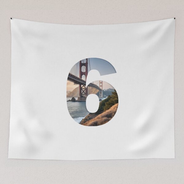 Item preview, Number 6 designed and sold by trendspatterns.
