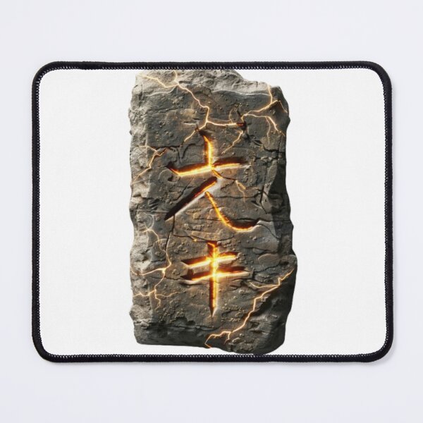 Item preview, Ancient Fire Rune – Power of the Eternal Flame designed and sold by AlexLineArt.