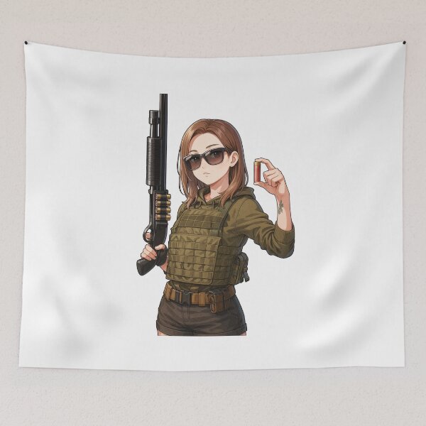 Item preview, Shotgun Girl – Beauty with Firepower designed and sold by RAWLIFEGRAPHIC.