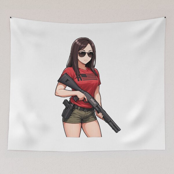 Item preview, Shotgun Girl – Beauty with Firepower designed and sold by RAWLIFEGRAPHIC.