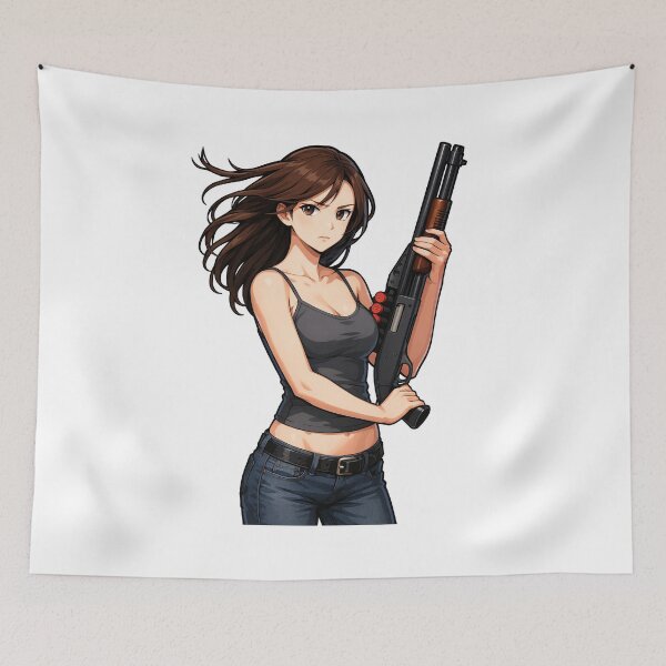 Item preview, Shotgun Girl – Beauty with Firepower designed and sold by RAWLIFEGRAPHIC.
