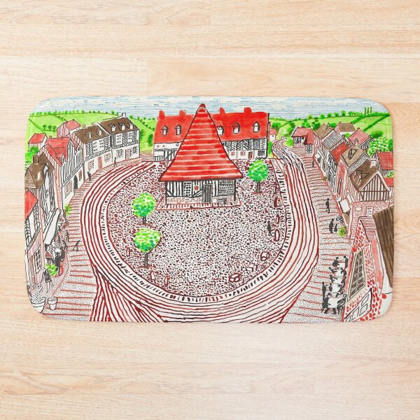 Item preview, Beuvron-en-auge Panorama By David Hockney designed and sold by Postarpindesign.