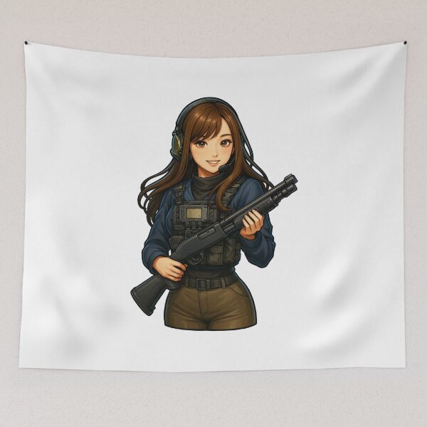 Item preview, Shotgun Girl – Beauty with Firepower designed and sold by RAWLIFEGRAPHIC.