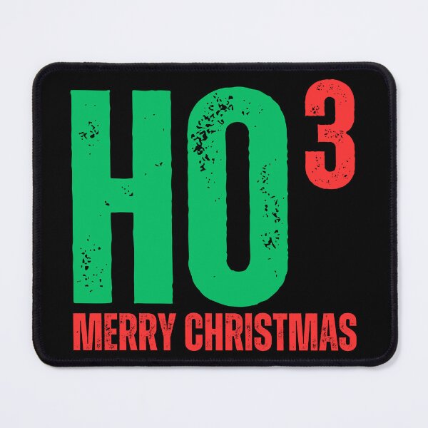 Item preview, HO3 - Ho Cubed - Ho Ho Ho Merry Christmas Red Green Worn Look Letters designed and sold by GFamilyC.