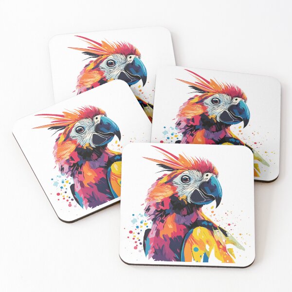 Item preview, Colorful Parrot – Origami-Style Animal Art | Paint Splash Wildlife Design T-Shirt designed and sold by OrigAnimal.