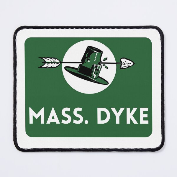 Item preview, Mass Dyke Mass Pike Funny Lesbian Road Sign designed and sold by WigOutlet.