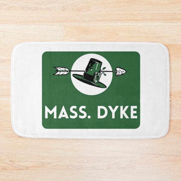 Item preview, Mass Dyke Mass Pike Funny Lesbian Road Sign designed and sold by WigOutlet.