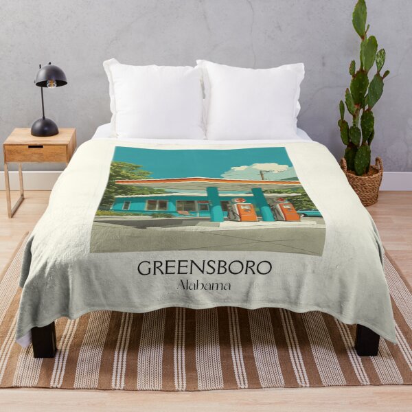 Item preview, Greensboro AL Retro Gas Station | Americana Wall Art designed and sold by TuncGK.