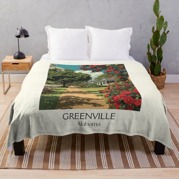 Item preview, Greenville AL Southern Home | Camellia City Wall Art designed and sold by TuncGK.