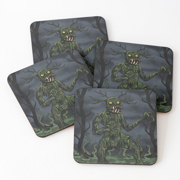 Item preview,  Monster of the deep dark forest illustration designed and sold by Vintage Designs +.