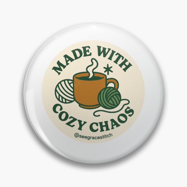 Item preview, Made with cozy chaos designed and sold by SeeGraceStitch.