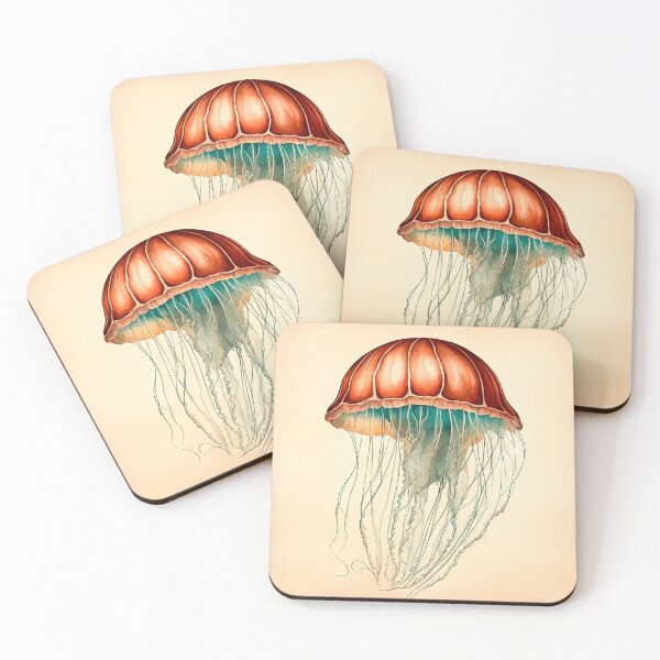 Item preview, Vintage Jellyfish Biological Illustration Print designed and sold by LanaGustavsson.