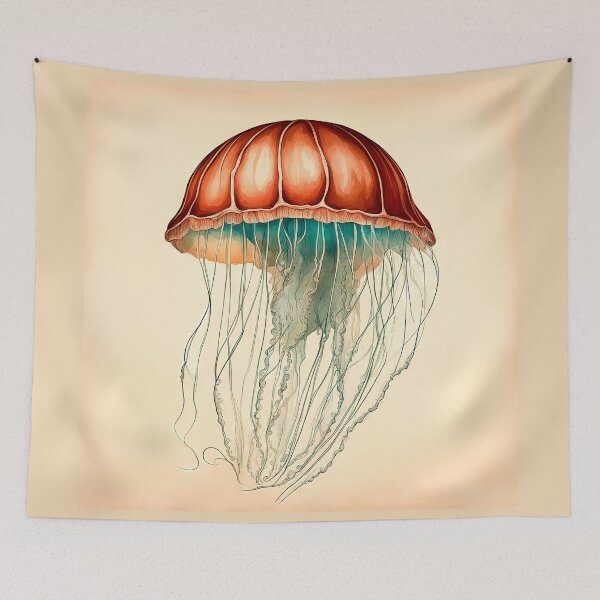 Item preview, Vintage Jellyfish Biological Illustration Print designed and sold by LanaGustavsson.